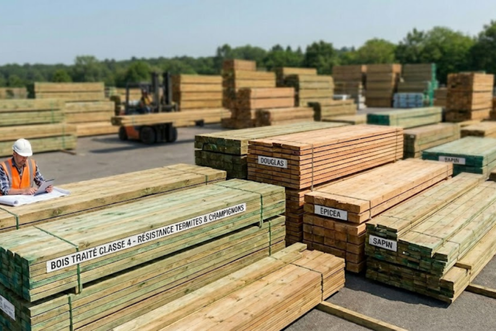 Une gamme diversifiée de bois de charpente