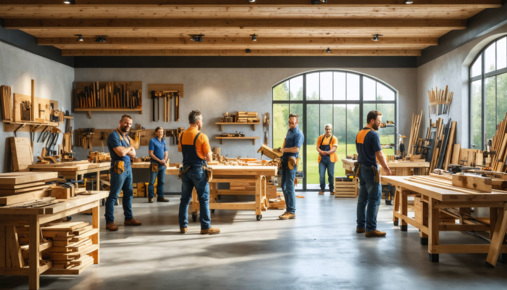 découvrez le nouvel atelier de craponne-sur-arzon dédié à la construction en bois. participez à des sessions pratiques pour apprendre les techniques modernes et durables de construction, tout en valorisant le savoir-faire local. rejoignez-nous pour une expérience enrichissante au cœur de l'innovation écologique.
