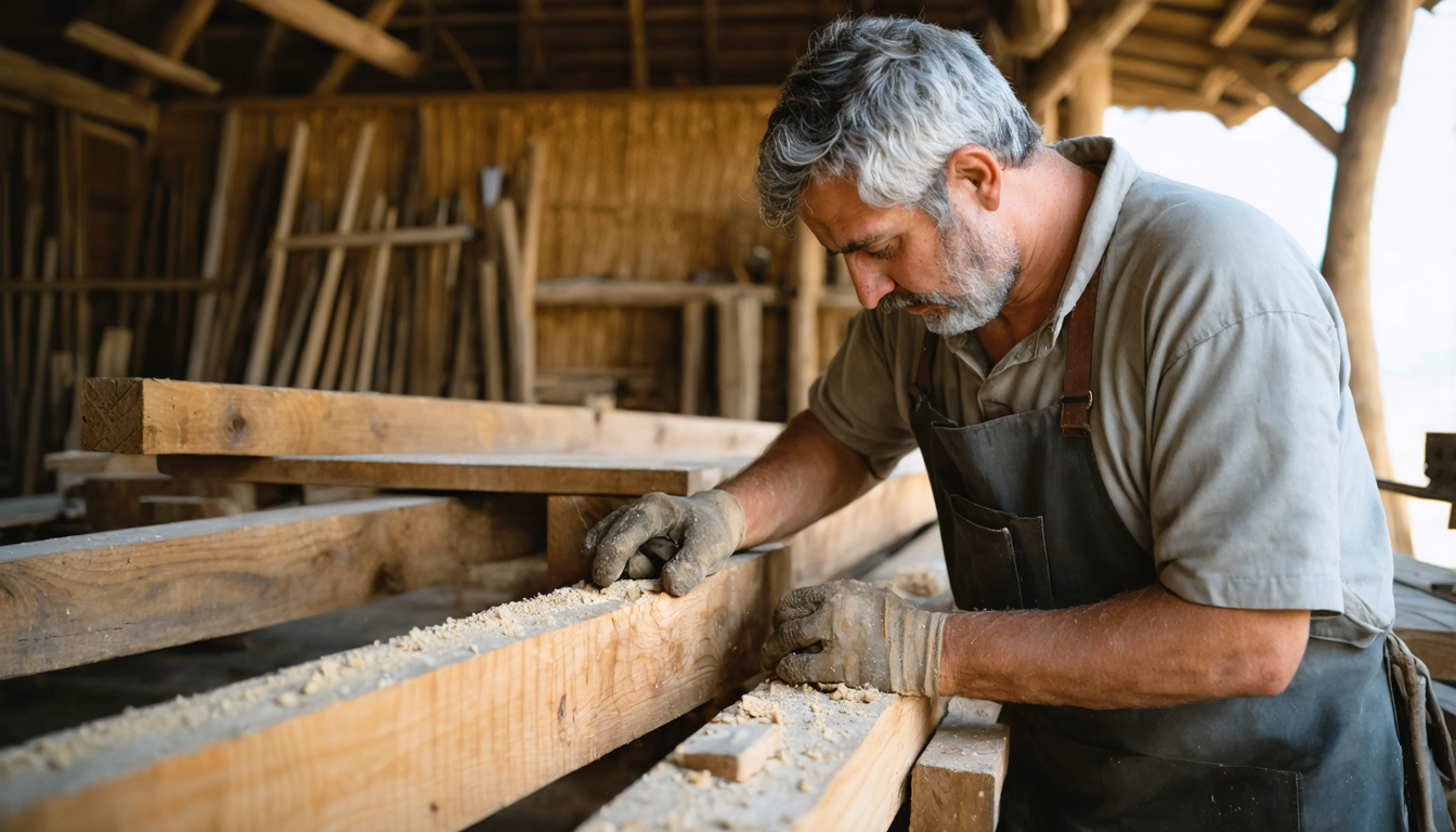 explorez l'univers fascinant de la charpente ancienne avec thomas dillemann, expert passionné chez façon bois, au cœur du forez. découvrez l'héritage artisanal et les techniques traditionnelles qui donnent vie à des structures intemporelles.