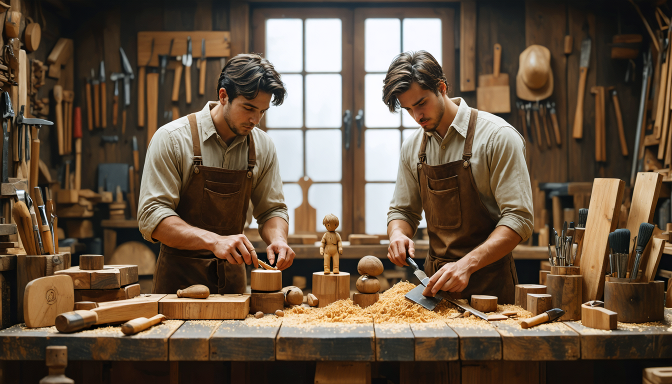découvrez les jumeaux juste à arcins, véritables artisans du bois alliant passion et savoir-faire traditionnel. plongez dans un univers où chaque création raconte une histoire, alliant esthétique et respect des techniques ancestrales.