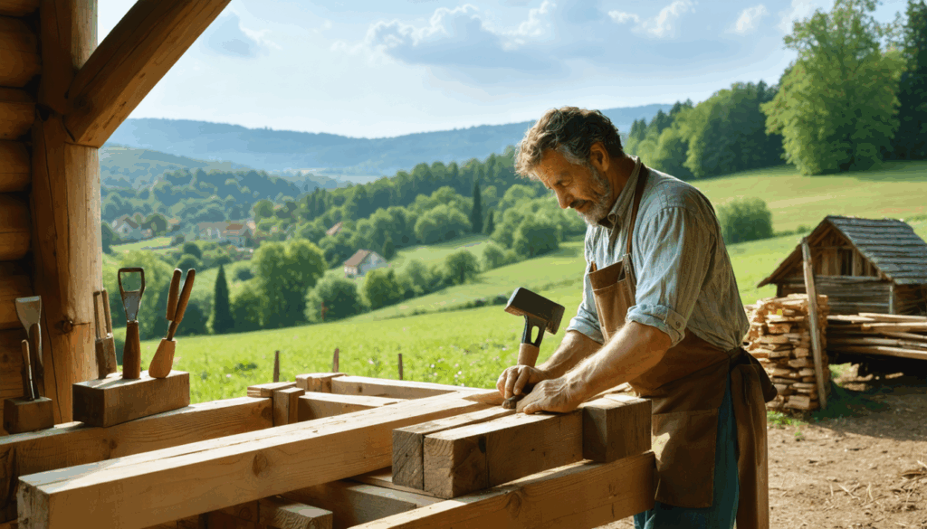 découvrez eb charpente, un véritable héritage de l'artisanat français situé dans le sud du gers. spécialisés dans la charpente traditionnelle, nous allions techniques ancestrales et matériaux de qualité pour offrir des constructions durables et esthétiques. plongez dans notre univers et laissez-vous séduire par notre passion pour le bois et le savoir-faire local.