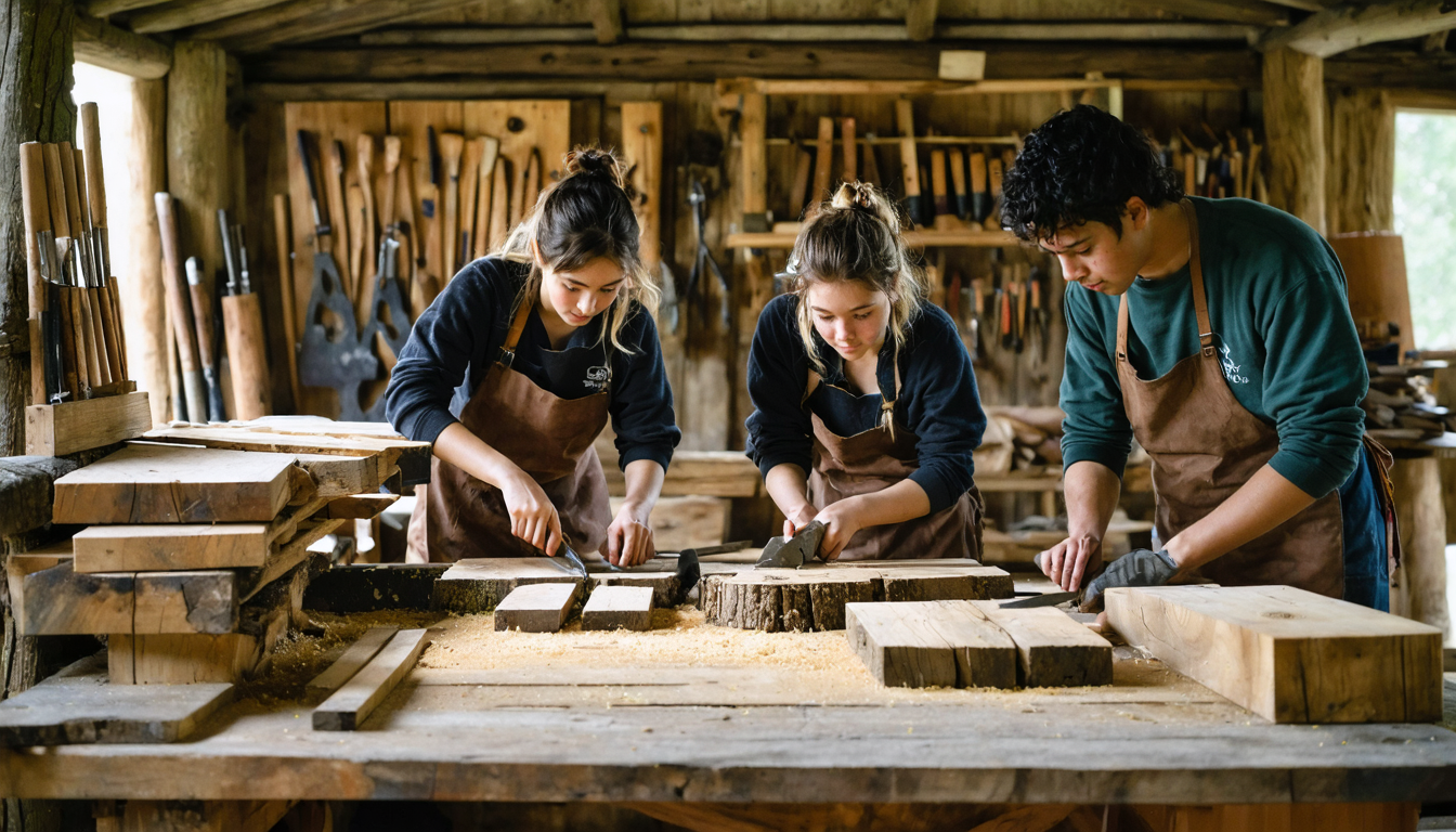 découvrez comment des stagiaires novices plongent dans l'univers fascinant de la construction en bois vert. cette vidéo immersive vous dévoile les techniques ancestrales et l'importance de ce savoir-faire durable. ne manquez pas cette aventure enrichissante et inspirante !