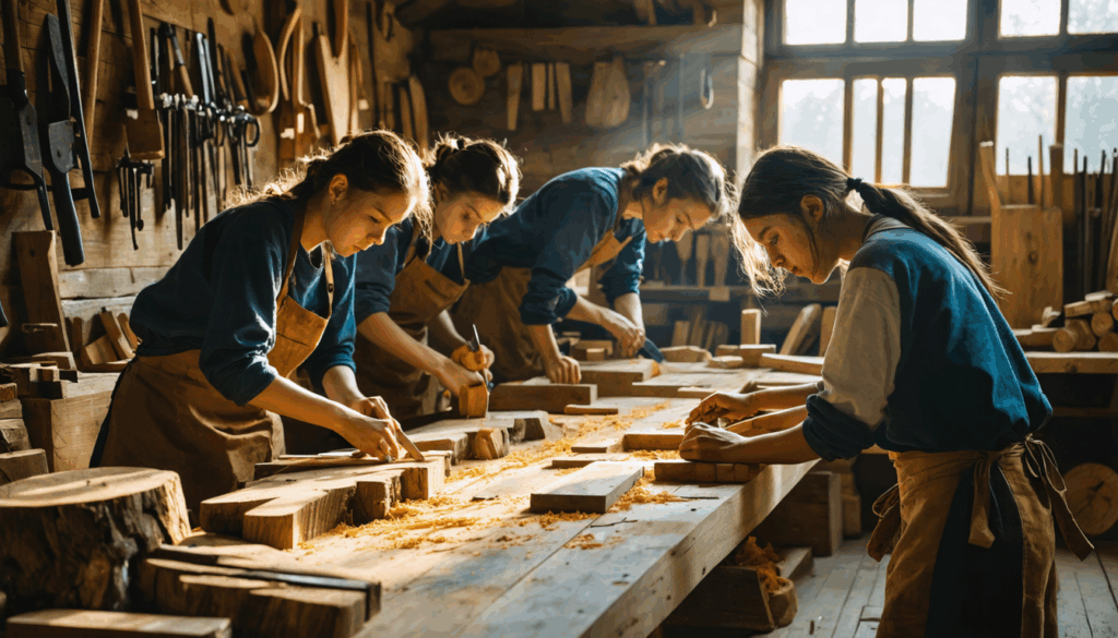 découvrez comment des stagiaires novices s'initient à l'art ancien de la construction en bois vert dans cette vidéo captivante. suivez leur apprentissage et leurs découvertes tout en explorant des techniques durables qui allient tradition et modernité.