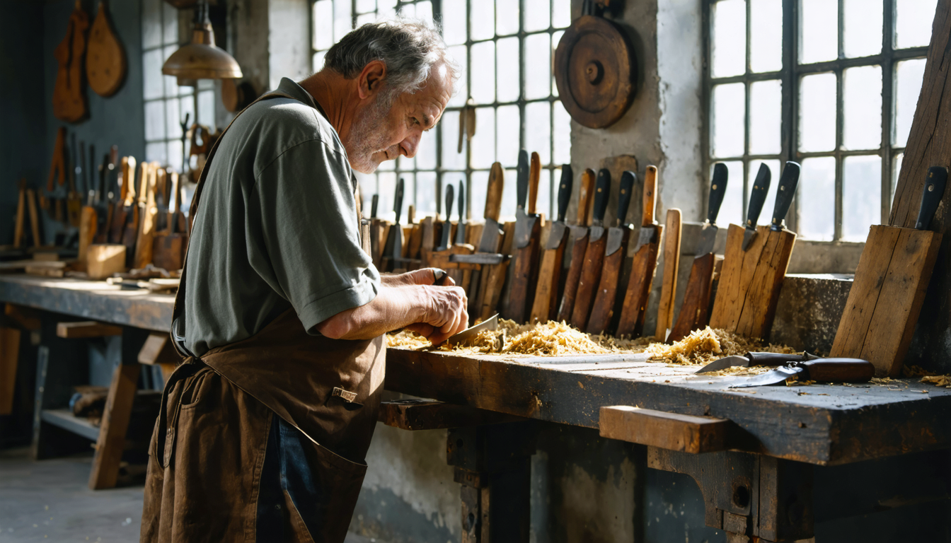 découvrez l'artisanat exceptionnel à concarneau, où des couteaux au design unique sont sculptés à partir de bois récupéré de la charpente historique de notre-dame de paris. alliez fonctionnalité et héritage dans chaque pièce, témoignant d'une tradition artisanale riche et d'une histoire fascinante.