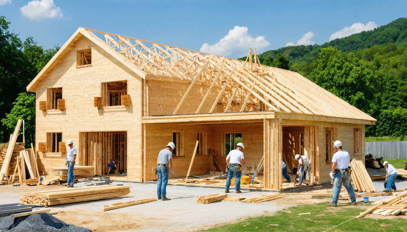 découvrez la première maison 100% en bois réalisée par lca construction bois. un projet innovant alliant durabilité et design, pour un habitat respectueux de l'environnement.