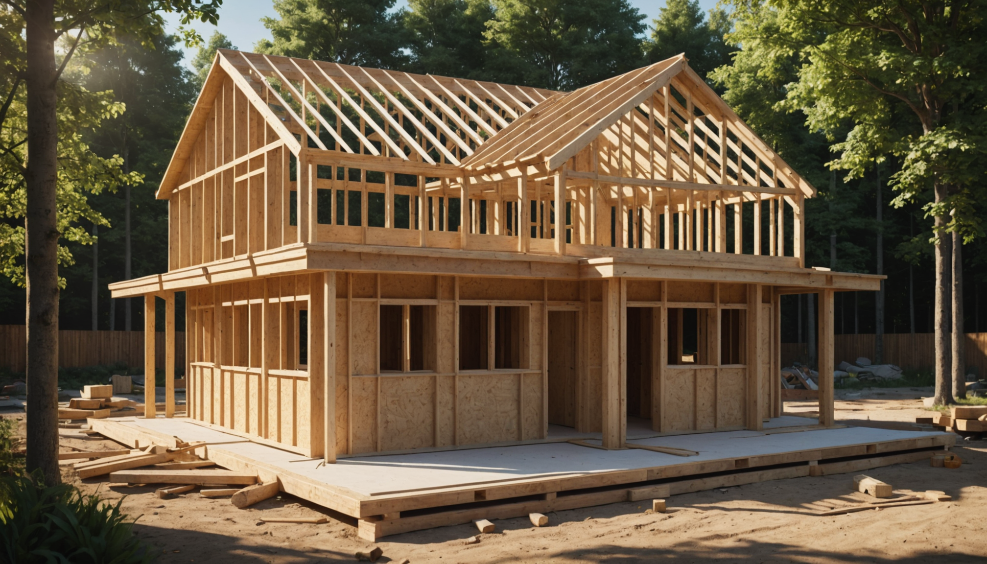 découvrez à clelles l'évolution d'une maison en bois unique, où la charpente est désormais achevée. plongez dans l'architecture authentique et durable de ce projet captivant qui allie tradition et modernité.