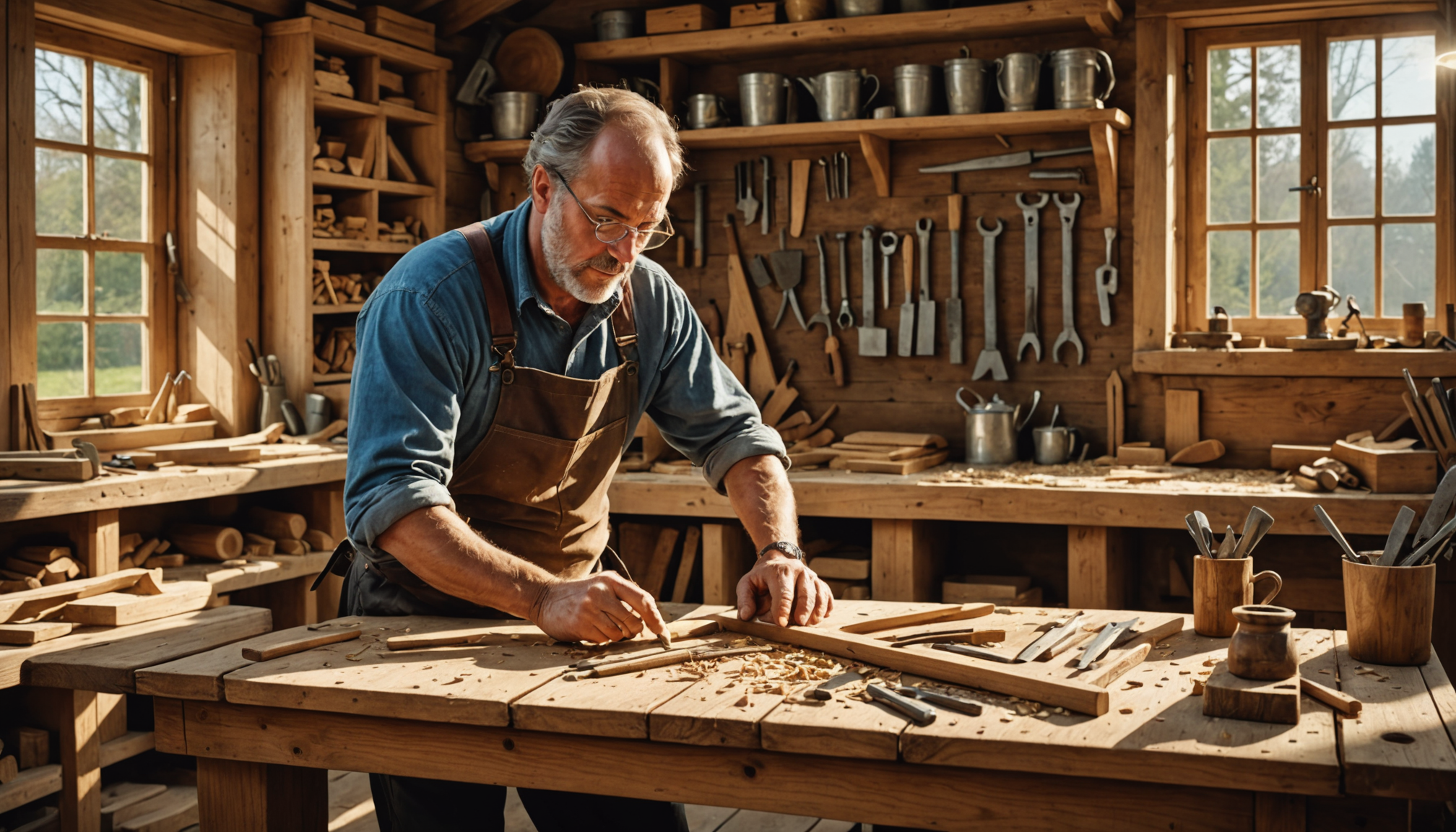 découvrez frédéric drapeau, un maître artisan charpentier à treize-septiers, expert en création et restauration de structures en bois. passionné par son métier, il allie tradition et modernité pour des réalisations sur-mesure.
