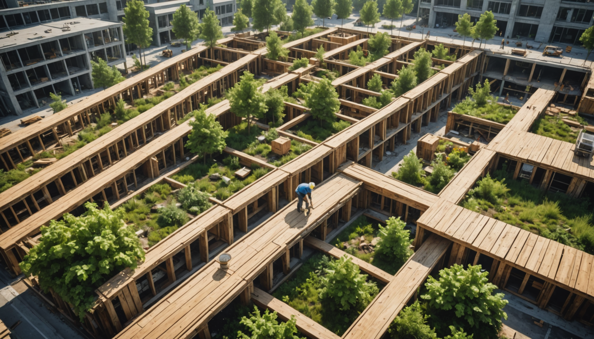 découvrez les enjeux environnementaux du secteur de la construction et comparez les avantages écologiques du bois de réemploi par rapport au bois recyclé pour des chantiers plus durables et responsables.