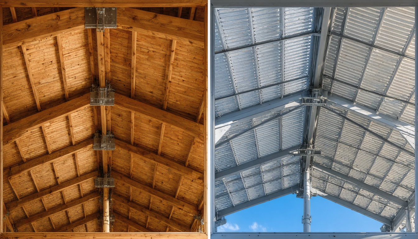 découvrez comment choisir la charpente idéale en comparant le charme authentique du bois à la robustesse moderne du métal pour votre construction.