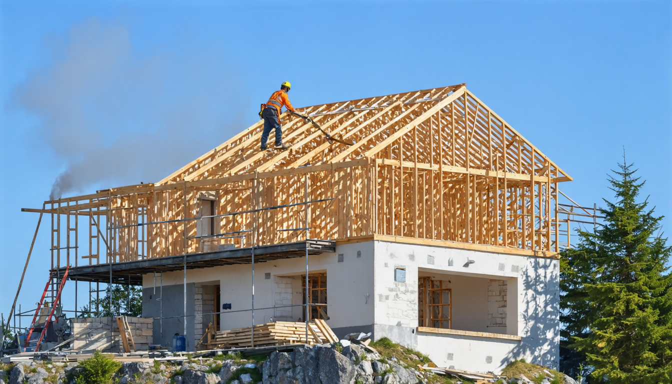 découvrez comment construire une charpente en bois solide et résistante dans les montagnes, en tenant compte des vents forts pour garantir durabilité et sécurité.