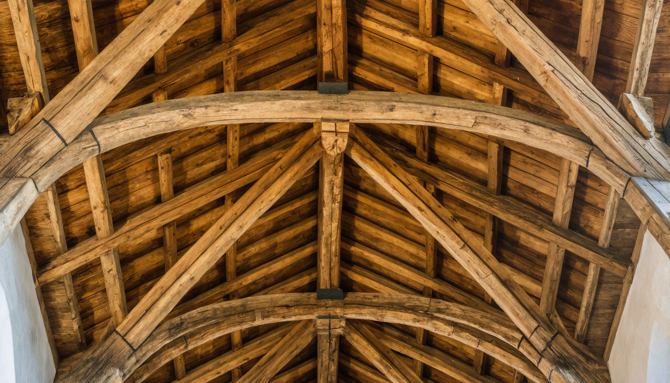 explorez l'histoire et l'architecture des charpentes anciennes de l'église saint-georges à caen, un joyau du patrimoine normand.