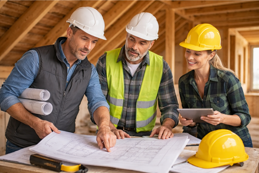 Engager les spécialistes en charpente pour la réalisation des travaux.