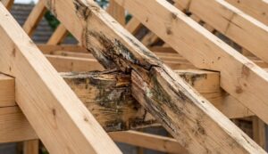 Charpente en bois neuve qui se ruine déjà