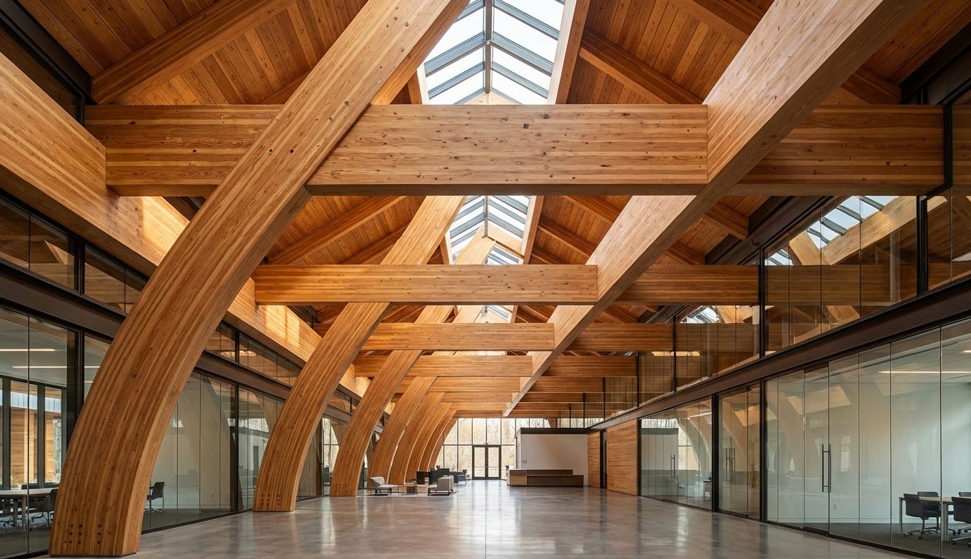 Charpente solide sans aucune pièce métallique