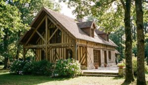 Maison en bois des années 80