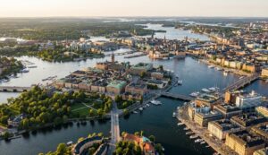 Un nouveau quartier bois décarboné et apaisé au cœur de Suède