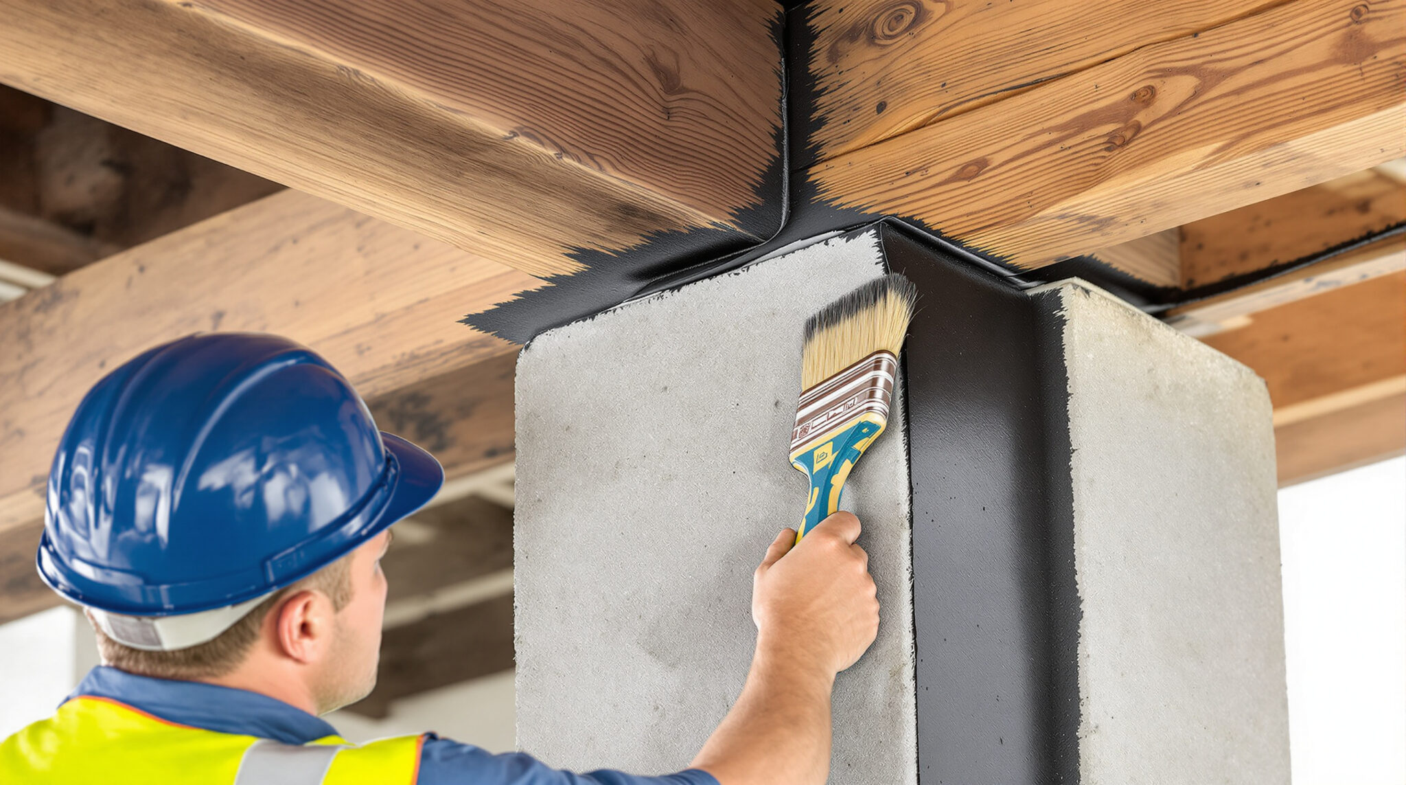 découvrez les étapes essentielles pour fixer une charpente en bois sur un pilier en béton, assurant une structure solide et durable.