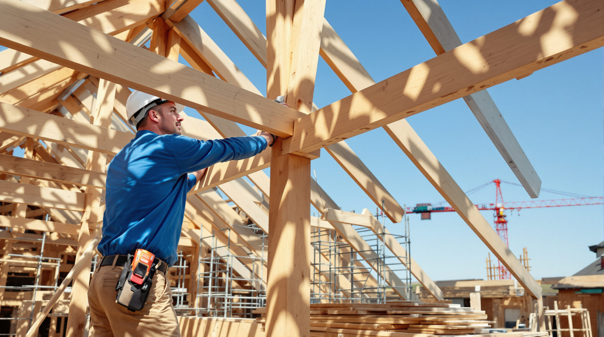découvrez l'importance de la panne, une pièce essentielle dans la structure d'une charpente en bois, garantissant solidité et durabilité à votre toiture.