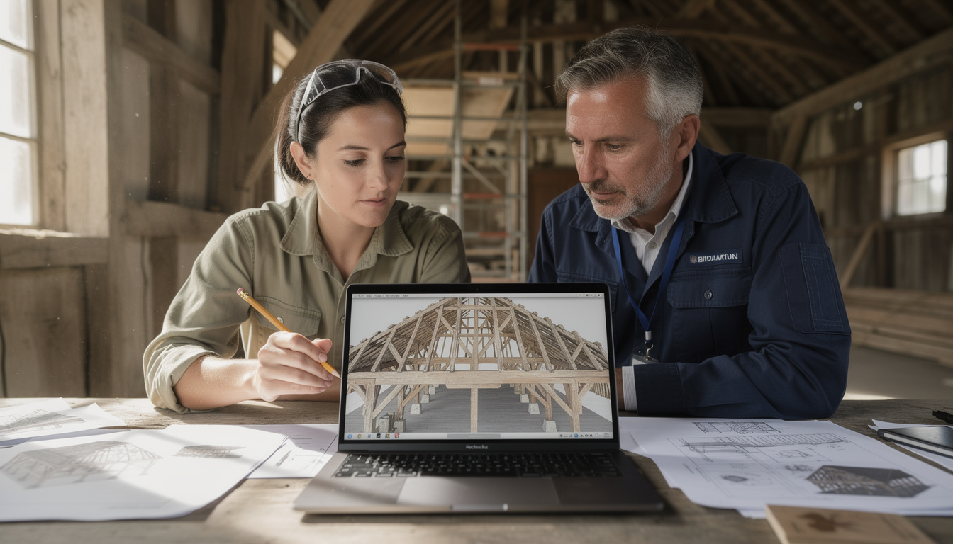 découvrez comment le relevé numérique révolutionne l'analyse et la compréhension des vieilles charpentes, offrant précision et innovation dans le patrimoine architectural.
