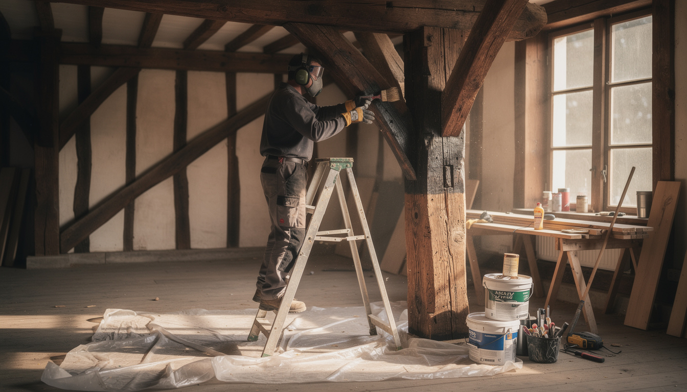 découvrez les méthodes efficaces pour traiter un bois vermoulu dans une charpente et préserver la solidité de votre construction.