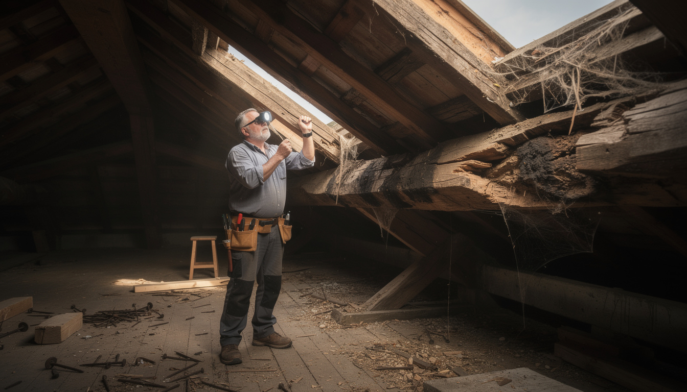 découvrez comment identifier les signes d’anciens problèmes structuraux dans une charpente en bois pour assurer la sécurité et la durabilité de votre bâtiment.