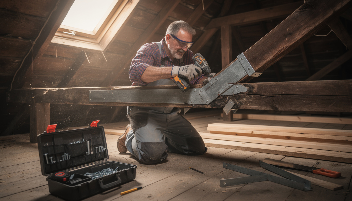 découvrez comment identifier les signes révélateurs d'un ancien problème structurel dans une charpente en bois pour assurer la sécurité et la durabilité de votre habitation.