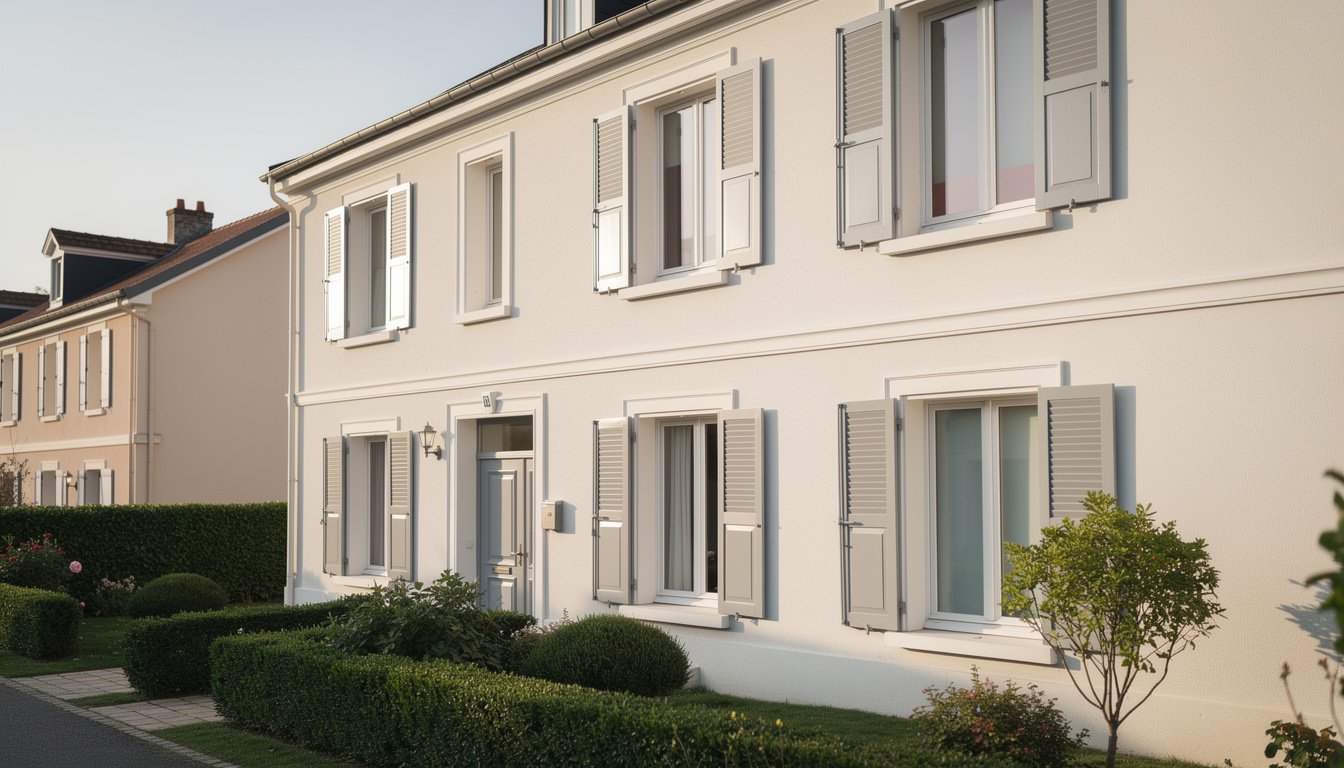 découvrez un ravalement de façade soigné à la ville-du-bois, mettant en valeur chaque détail dans un cadre pavillonnaire charmant pour sublimer votre habitation.