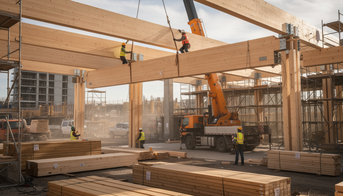 découvrez comment le bois lamellé-collé offre des solutions innovantes pour réaliser de grandes portées en construction, alliant solidité et esthétisme.