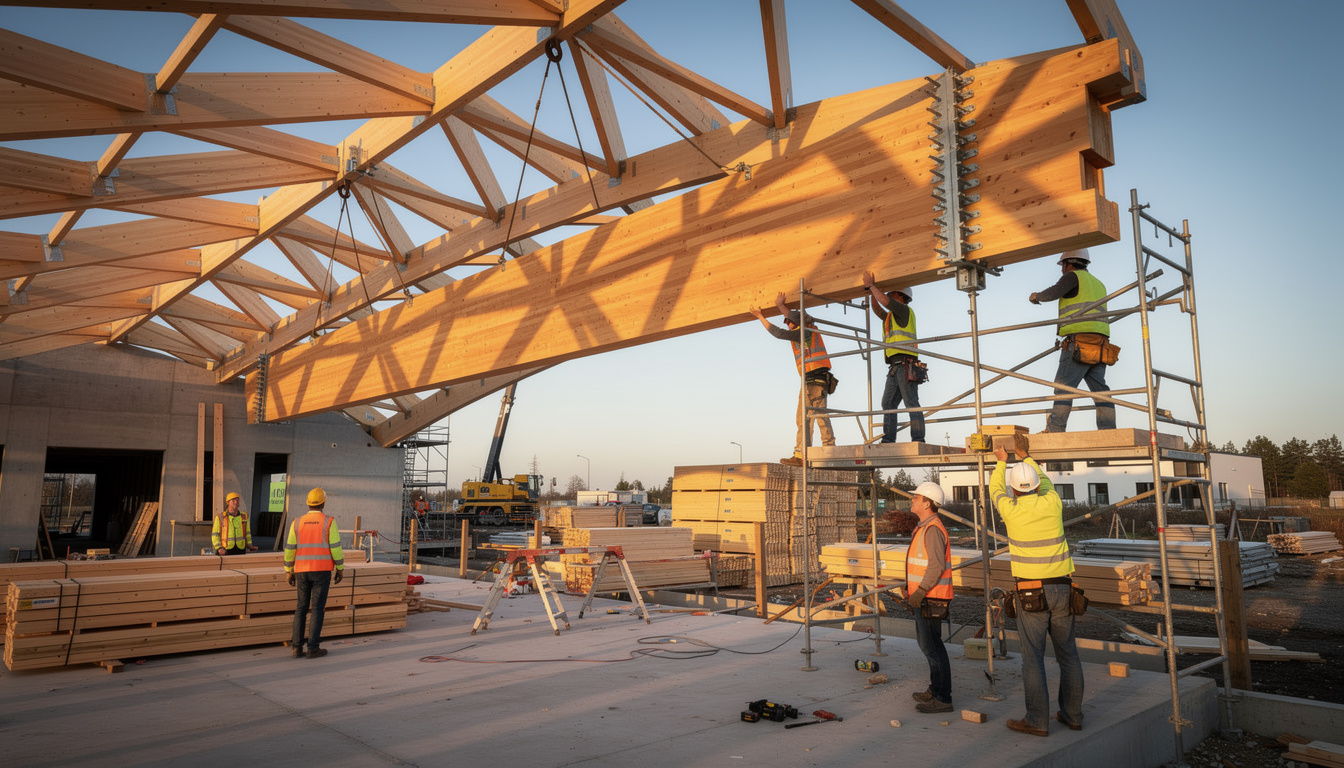 découvrez comment le bois lamellé-collé offre une solution performante pour réaliser de grandes portées en construction, alliant robustesse et esthétisme.