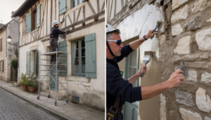 expert en ravalement de façade à milly-la-forêt, nous préservons le caractère authentique de votre bâtiment tout en garantissant une étanchéité optimale pour une protection durable.
