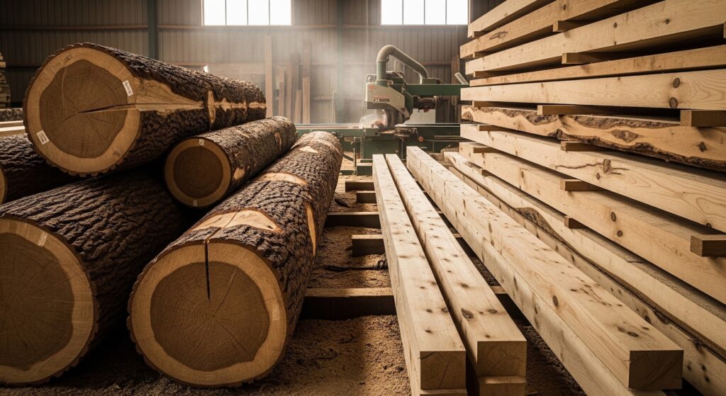 La durabilité naturelle des essences réduit le besoin de traitement bois charpente