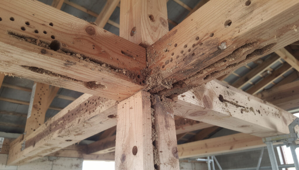 découvrez comment les capricornes et vrillettes peuvent endommager une charpente en bois, les signes d'infestation à surveiller et les méthodes efficaces pour protéger votre structure.