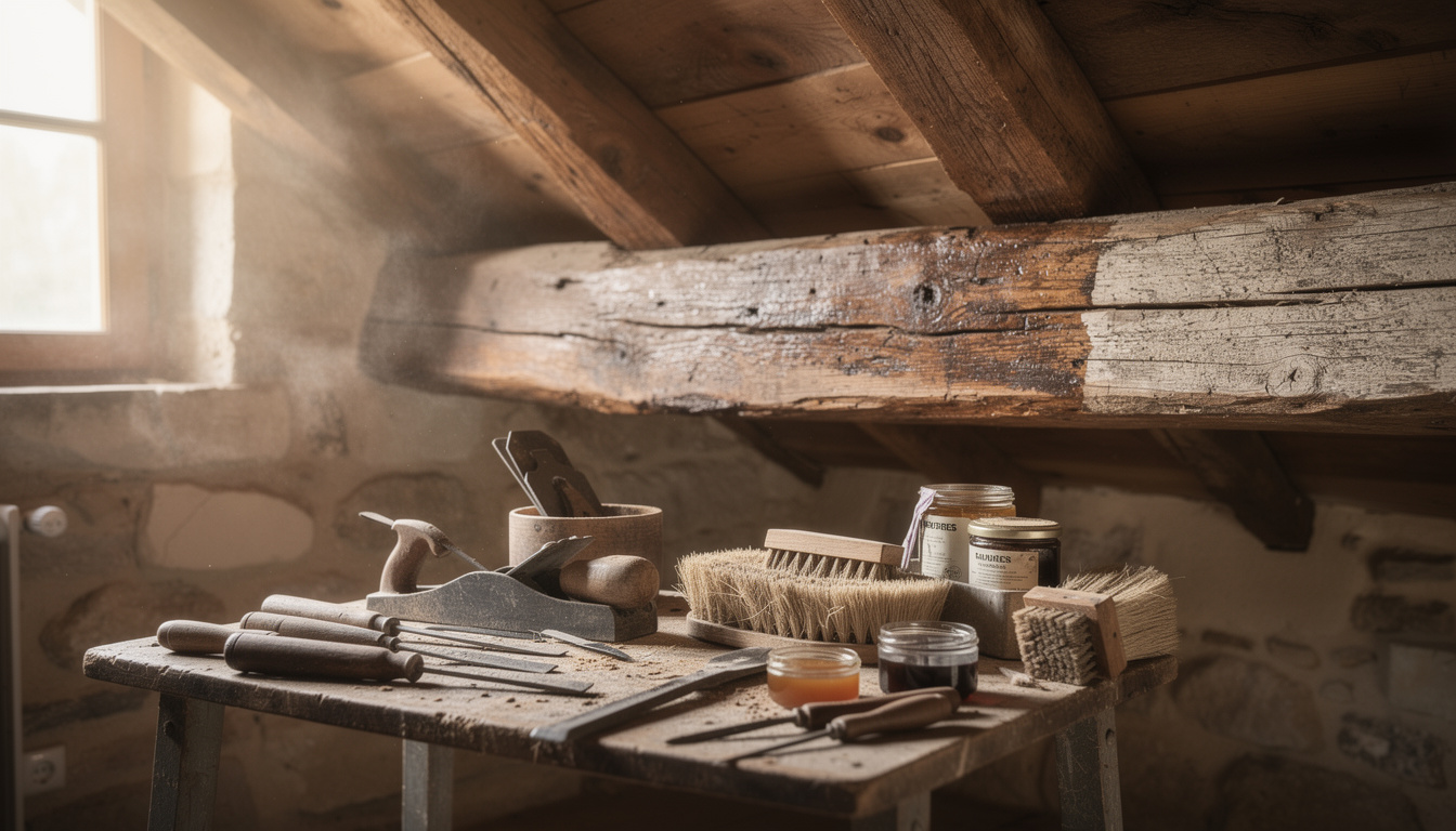 expert en rénovation de charpente pour vieille maison en nouvelle-aquitaine, assurant solidité et authenticité à votre habitat ancien.