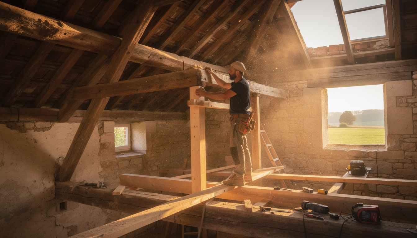 expertise en rénovation de charpente pour vieilles maisons en nouvelle-aquitaine. redonnez solidité et charme à votre habitation avec des professionnels qualifiés.