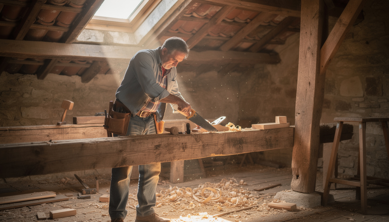 expert en réparation et rénovation de charpente pour vieilles maisons en île-de-france. assurez la solidité et la sécurité de votre toiture avec nos services professionnels.