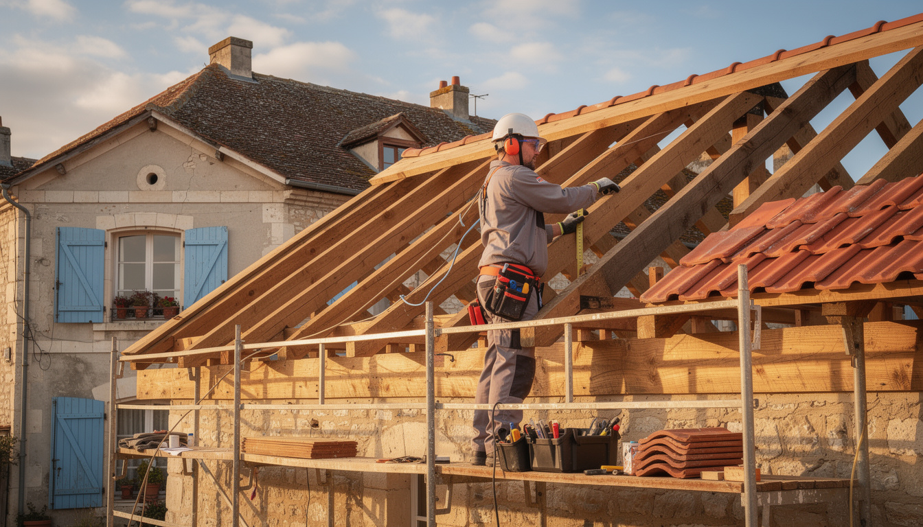 expert en réparation et rénovation de charpentes pour vieilles maisons en île-de-france. redonnez vie et solidité à votre toiture grâce à nos services professionnels et adaptés.