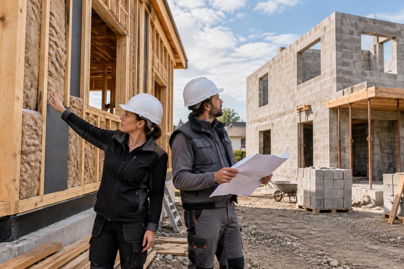 maison à ossature bois ou traditionnelle : comparez leurs différences, avantages, performances énergétiques, coûts et délais pour choisir la solution adaptée.